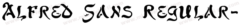 Alfred Sans Regular字体转换